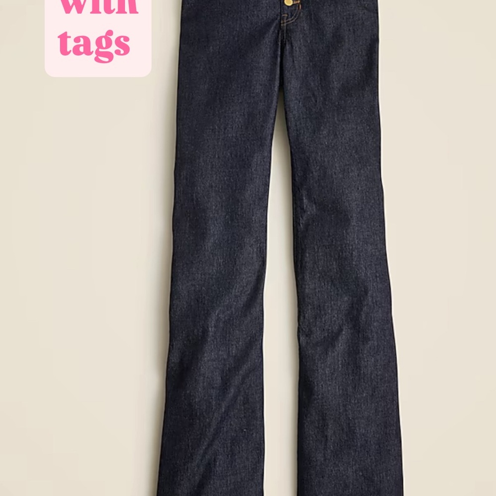 J. Crew Blue Flare Wide Leg Jeans